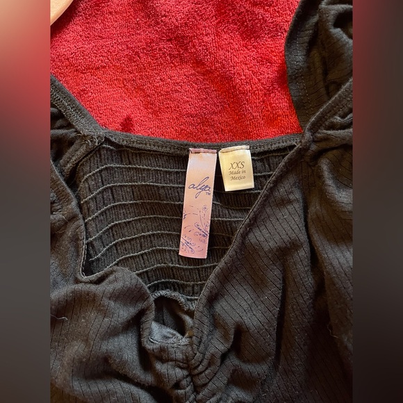 ‼️5 for $25 / ALYA Black Dress‎ Ruffle Sleeves XXS - Picture 7 of 10